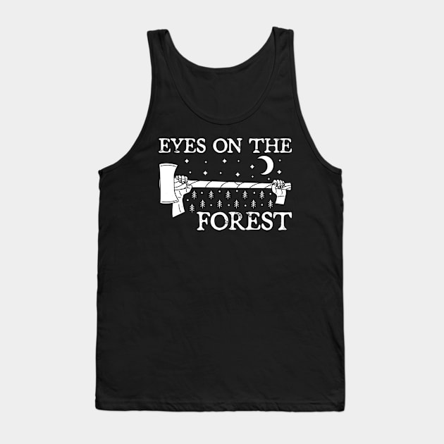 Eyes on the Forest Tank Top by nickbaileydesigns